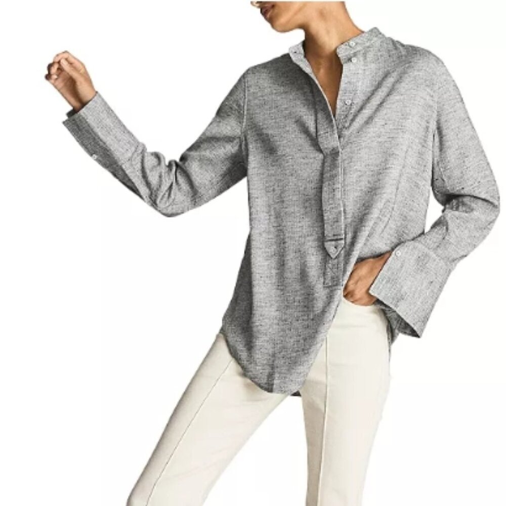 Reiss Alber Longline Shirt Size Us 6